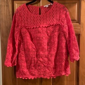 Boden crochet sweater size 6